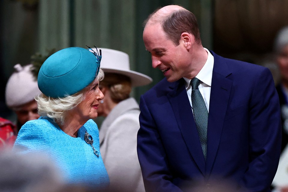 Camilla and William looking relaxed at the event