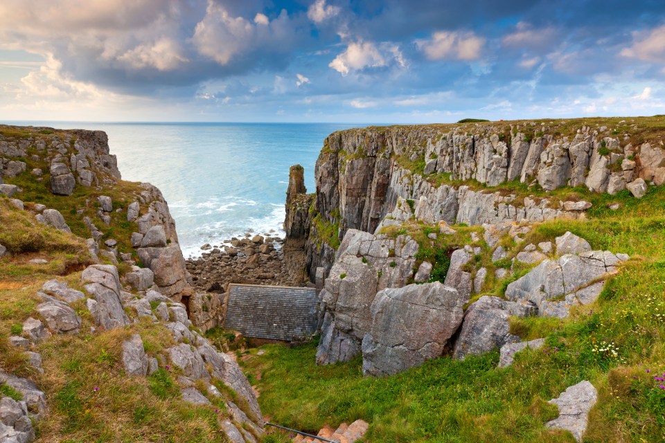 The chapel offers stunning views out to sea and is easily reached from some steps