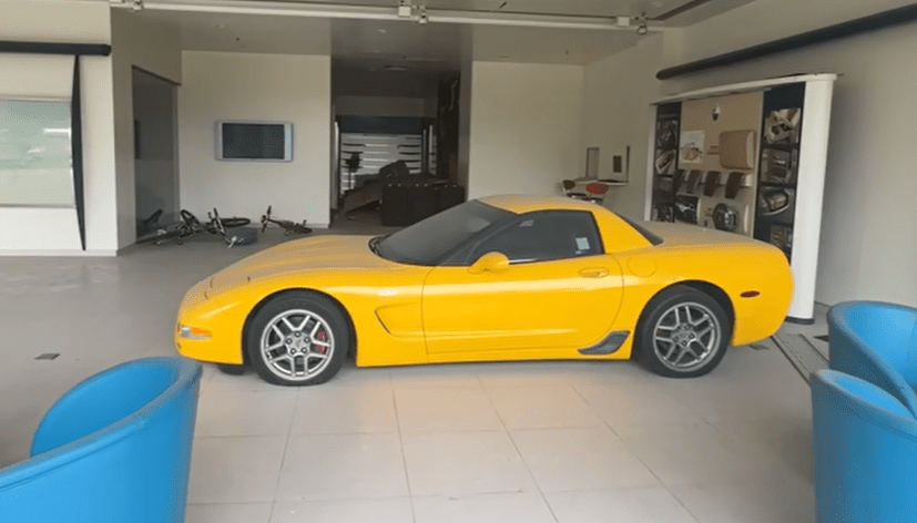 The third motor left abandoned is a lovely Corvette Z06