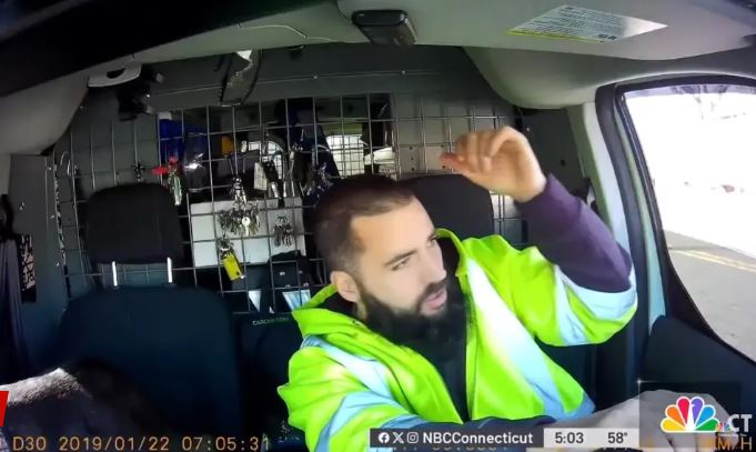 A heated interaction led to the police officer punching the driver