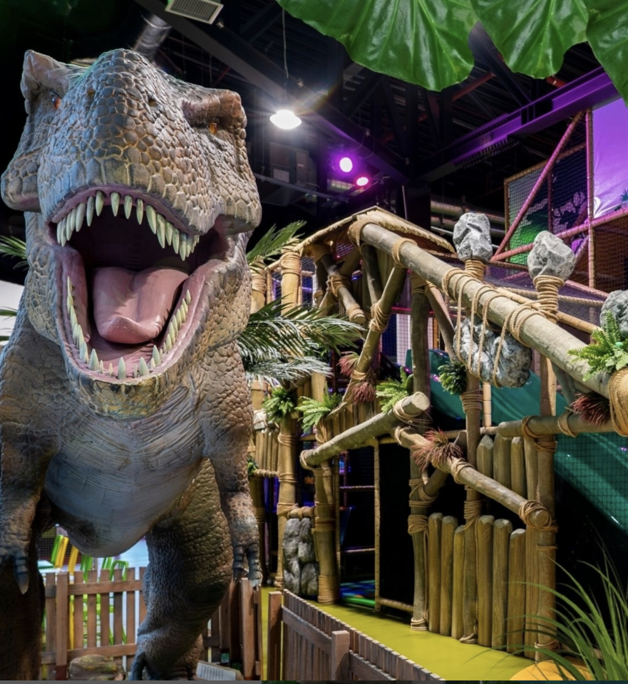 Dinotropolis, the shopping centre’s amazing indoor soft-play feature