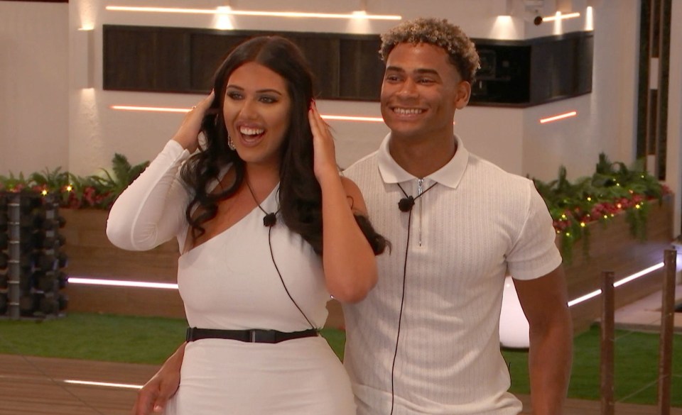 Jordan Hames with Anna Vakili on the 2019 series of Love Island