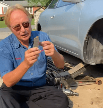 Squeaking sounds could be a sign that your brake pads are wearing out