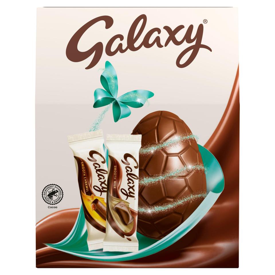 Customers buying Galaxy eggs also get less for their money than last year