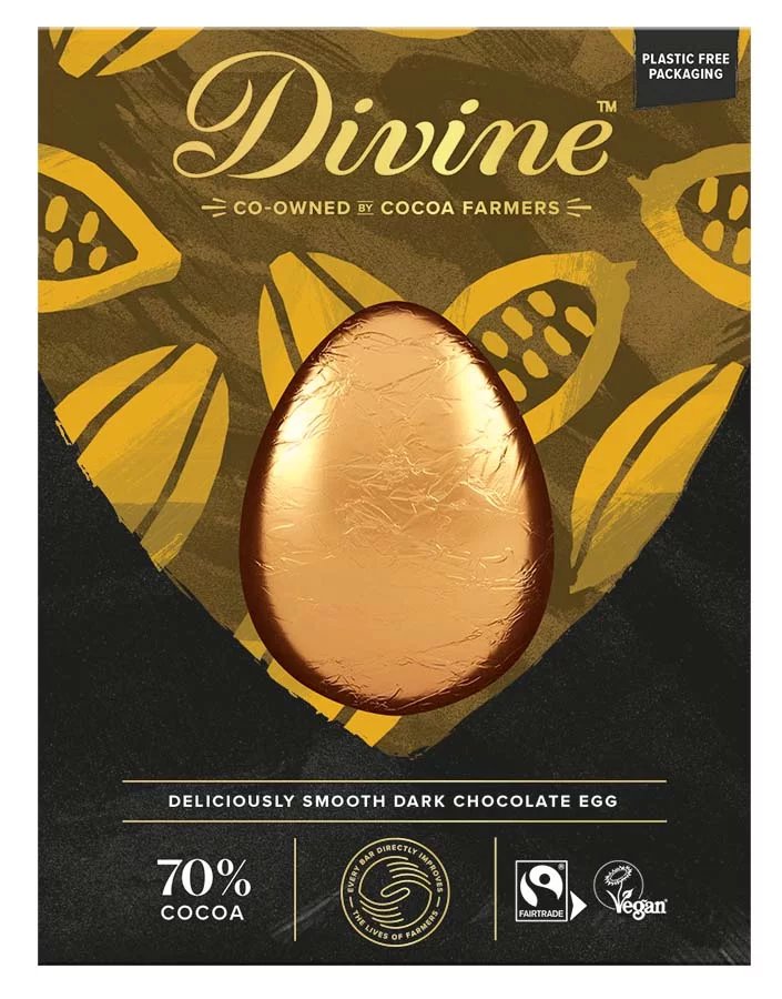 Divine's dark chocolate egg has seen the biggest reduction in size over the past 12 months