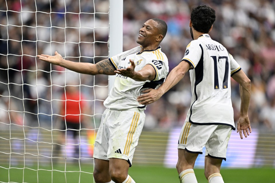 Julio Baptista was among a number of legends playing for Real Madrid