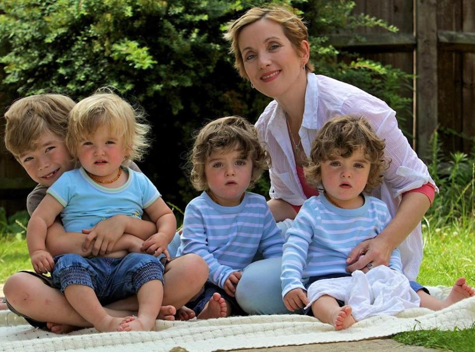 Emma was diagnosed with breast cancer aged 39, months after giving birth to triplets