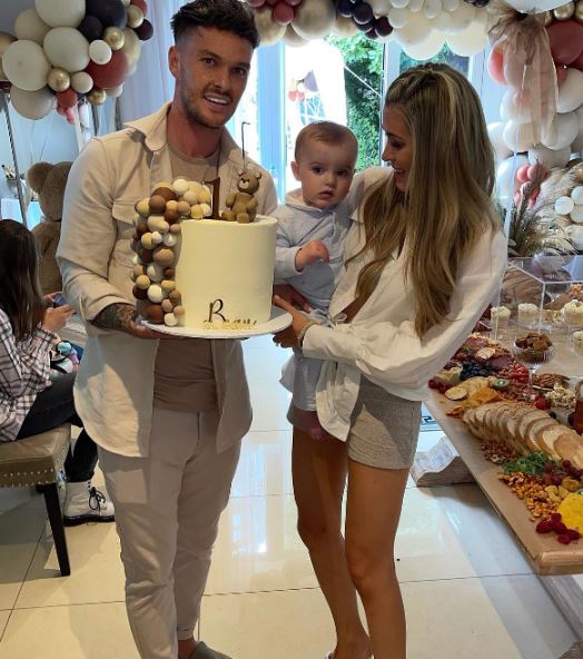 She shares her brood with her footballer partner Josh McEachran