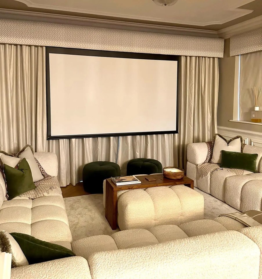 Adam and his wife Caroline have changed it into a home cinema room