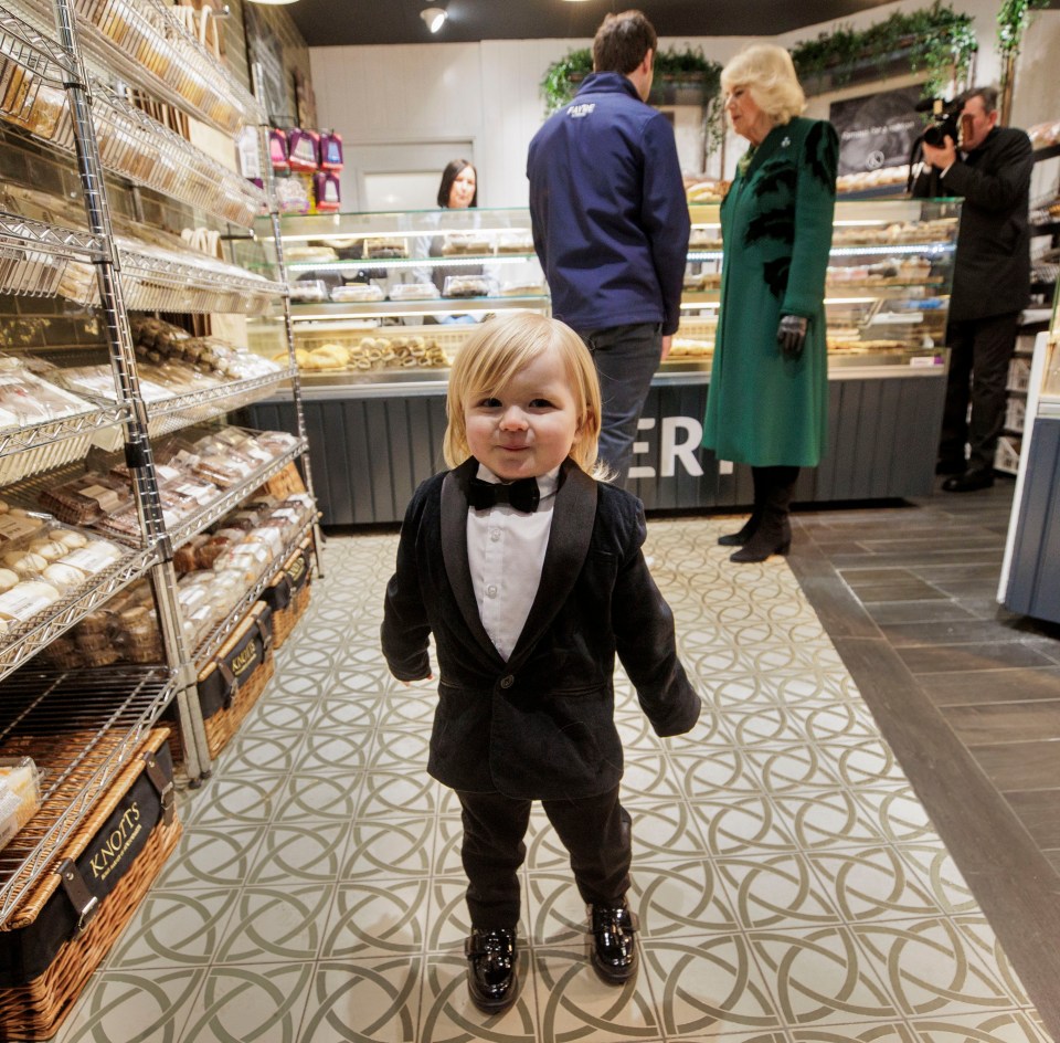 Last week Zoe's adorable son Fitz managed to capture the nation's hearts when Queen Camilla visited their bakery