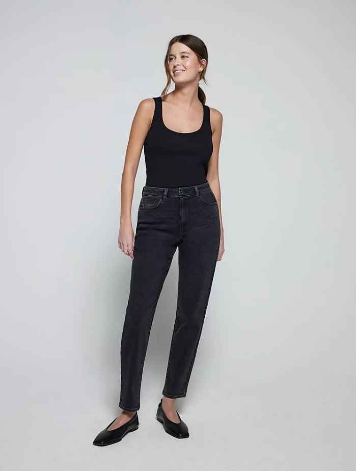 The £17 jeans come in four hues of black, grey, dark blue and light blue