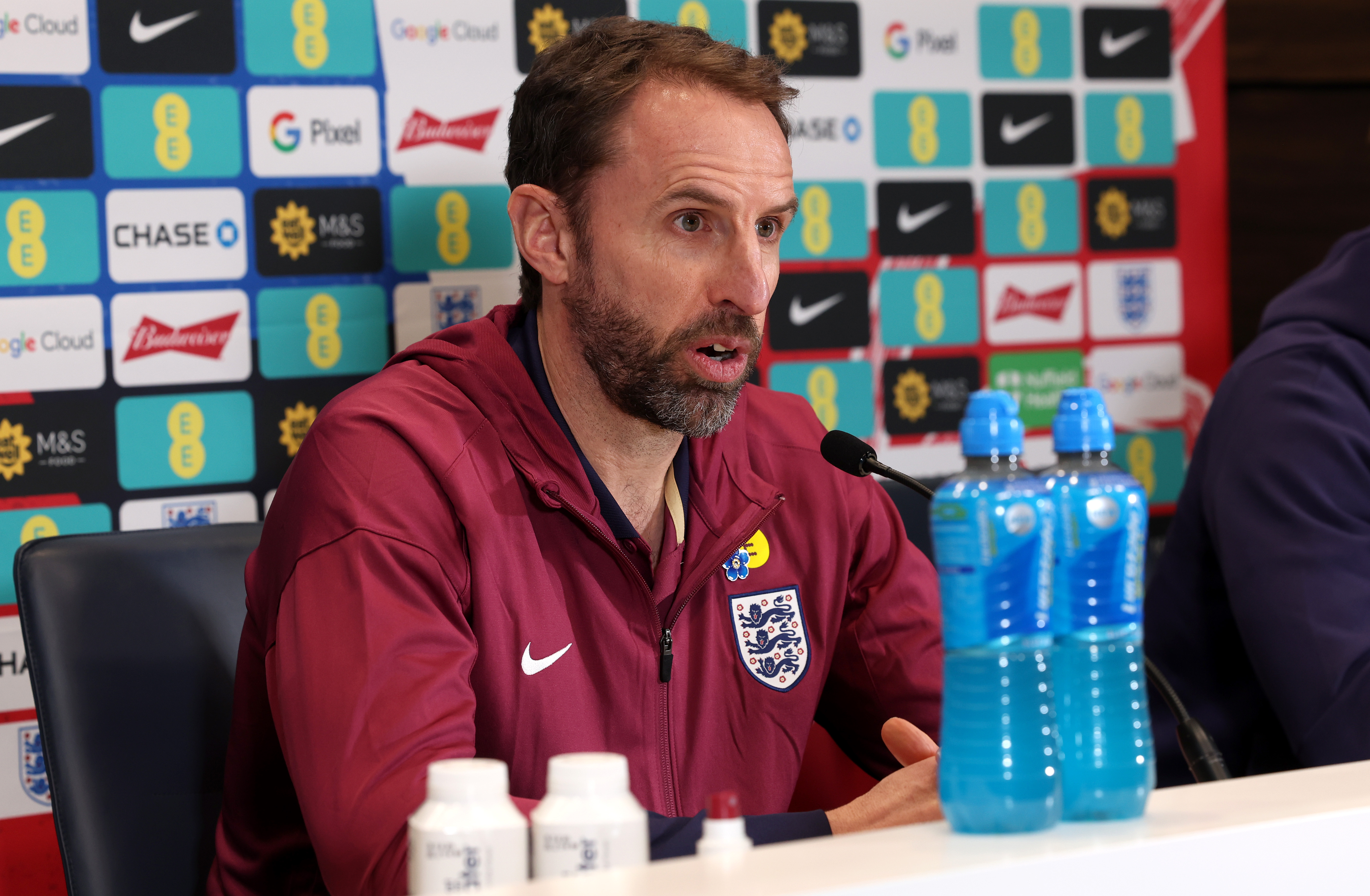 Gareth Southgate commented on speculation linking him with Old Trafford