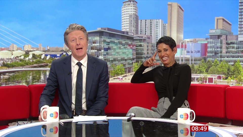 Her BBC Breakfast co-host Charlie Stayt was quick to call out the blunder over a Shakespeare quote