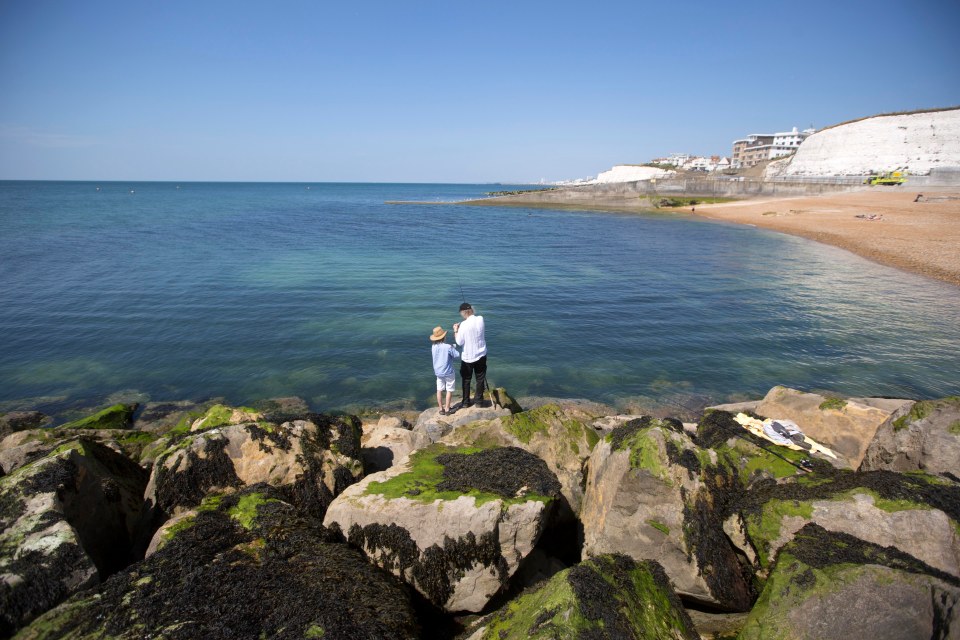 Rottingdean Beach offers a quieter place to go than Brighton