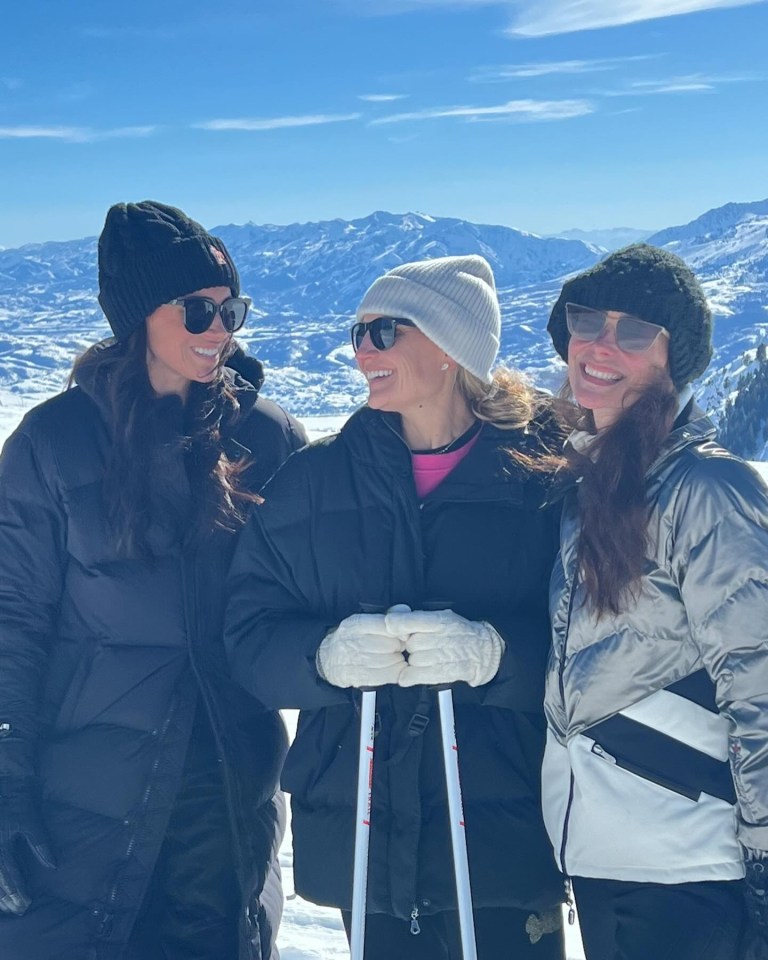 Meghan has enjoyed a ‘perfect’ Utah ski trip with pal Heather Dorak