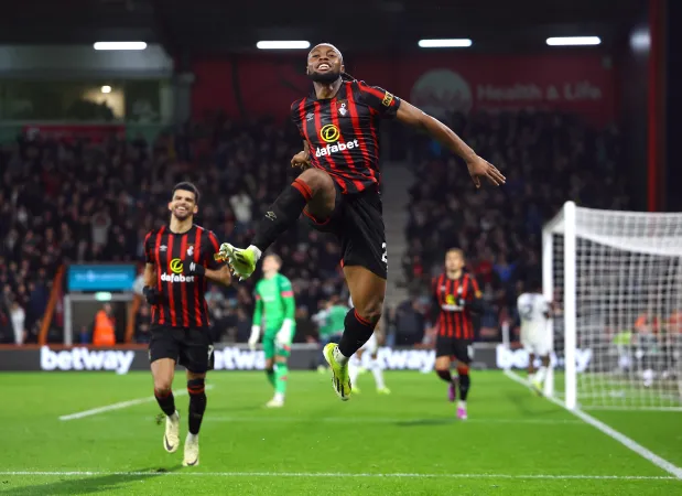 Cherries’ matchwinner Antoine Semenyo celebrates his late glory