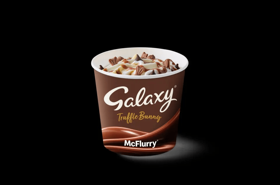 An Easter-themed Galaxy McFlurry is making its first appearance on menus