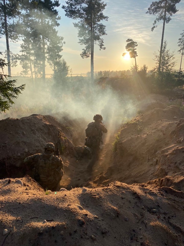 US troops train with joint Nato partners, sharing tactics and procedures, as part of Operation Baltic Fist in Tapa, Estonia