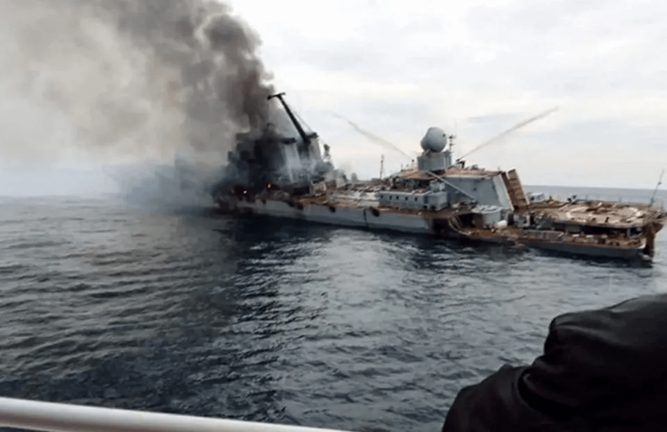 Russia has been hit by the loss of major Black Sea fleet ships, including Putin's prized Moskava in one of the most powerful images of the war