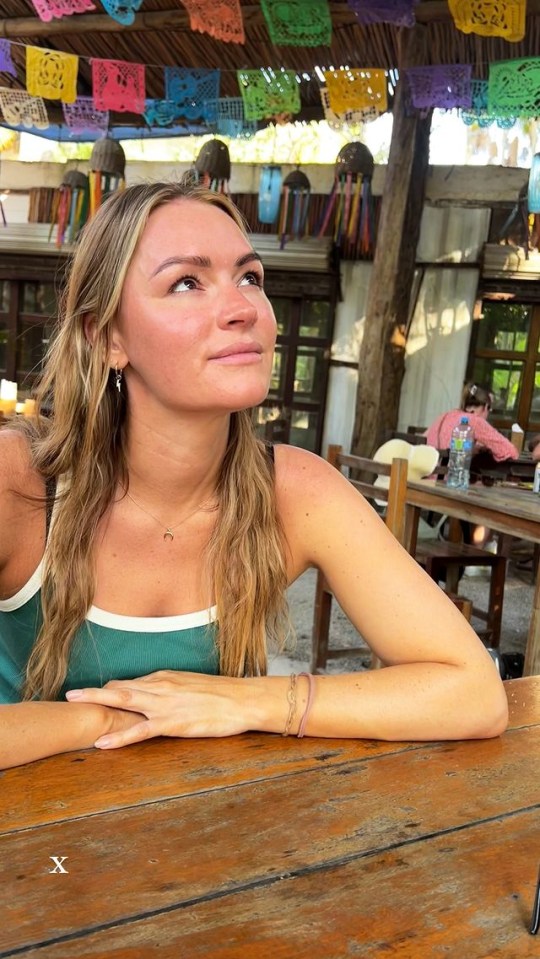 The popular presenter has been enjoying time away in Tulum