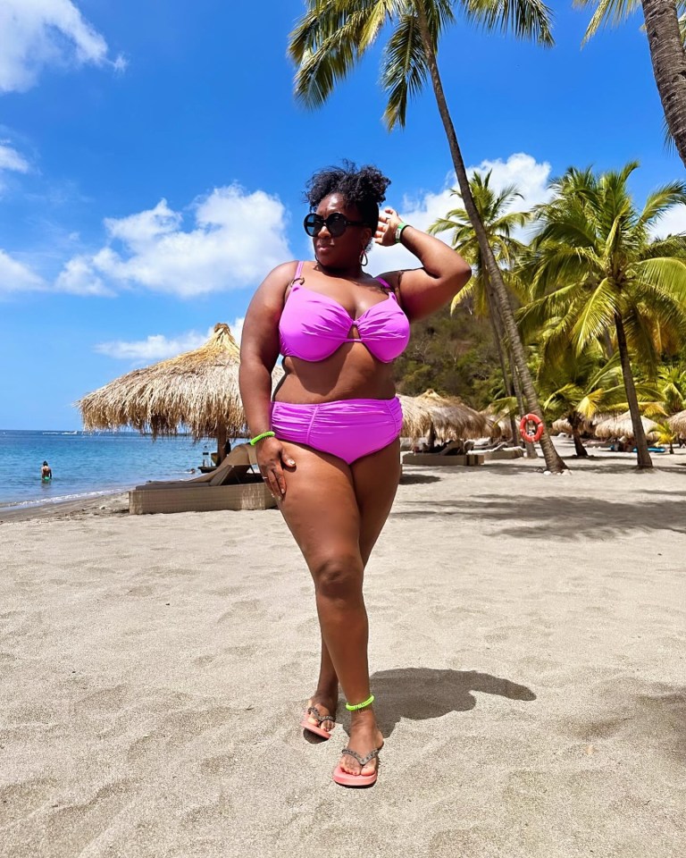 Island girl Judi looked lavish in St Lucia on a much-needed holiday break