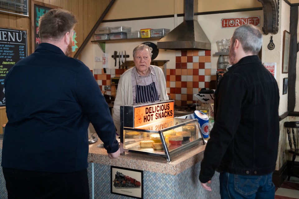 Roy was left terrified in his cafe tonight