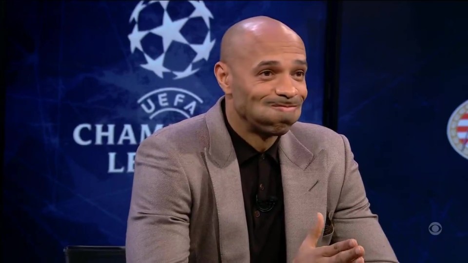 Thierry Henry was left shocked by Carragher’s joke last night