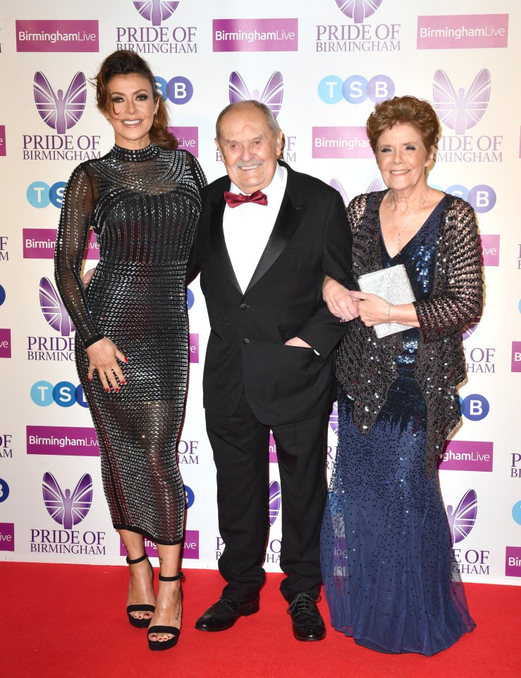 Kym Marsh with parents Pauline Marsh and David Marsh attending the Pride Of Birmingham Awards 2022