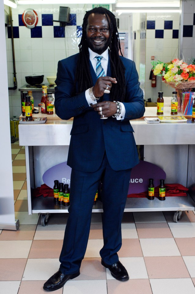 The star found fame on Dragons' Den with his Reggae Reggae Sauce