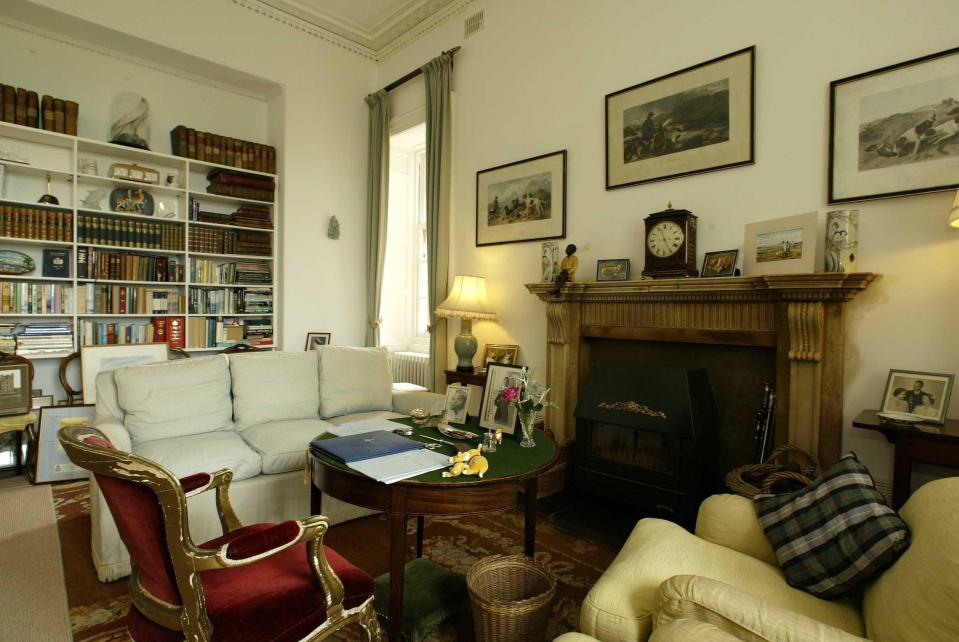 The library was used as her private sitting room in later life