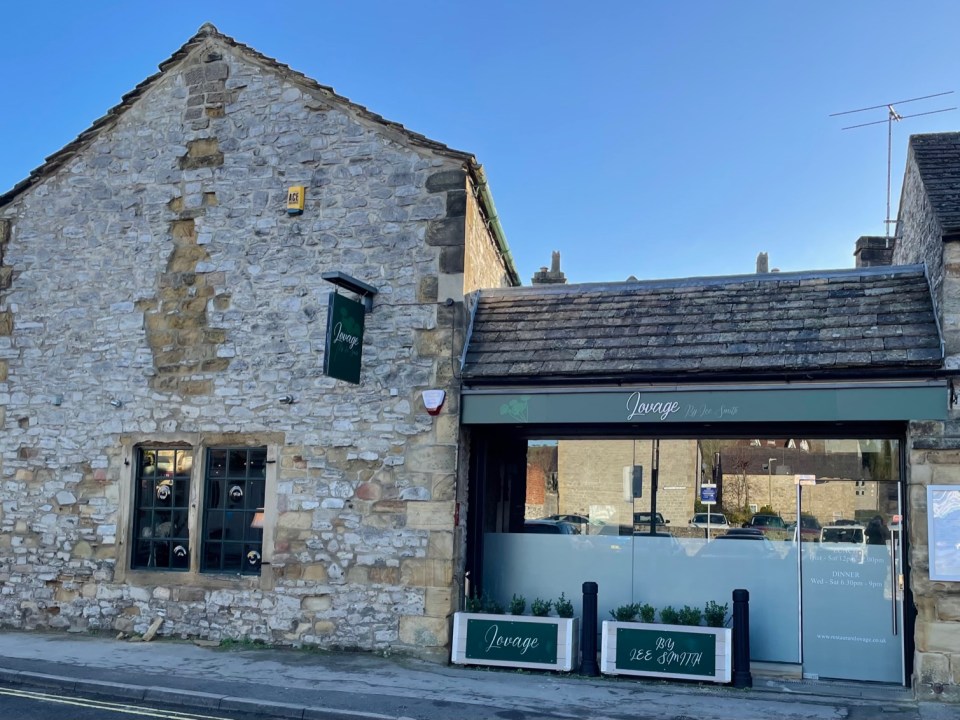 Exterior shot of the Lovage restaurant in Bakewell