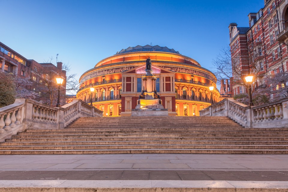 The Royal Albert Hall is a famous concert venue in London