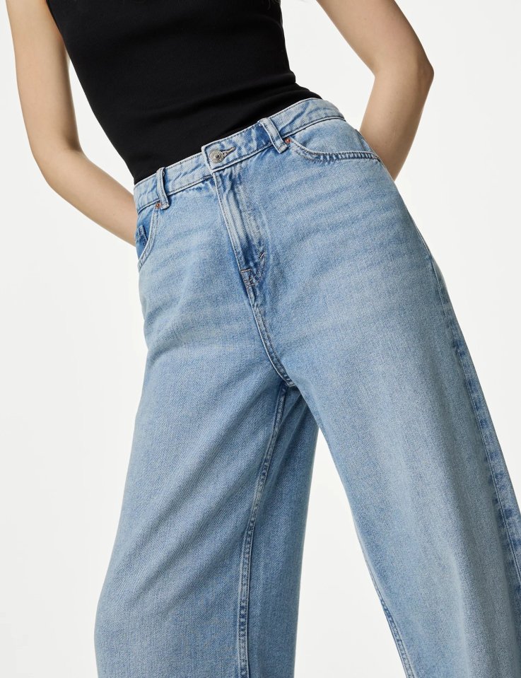 The slouchy jeans have been praised for being 'lightweight' and 'comfy'