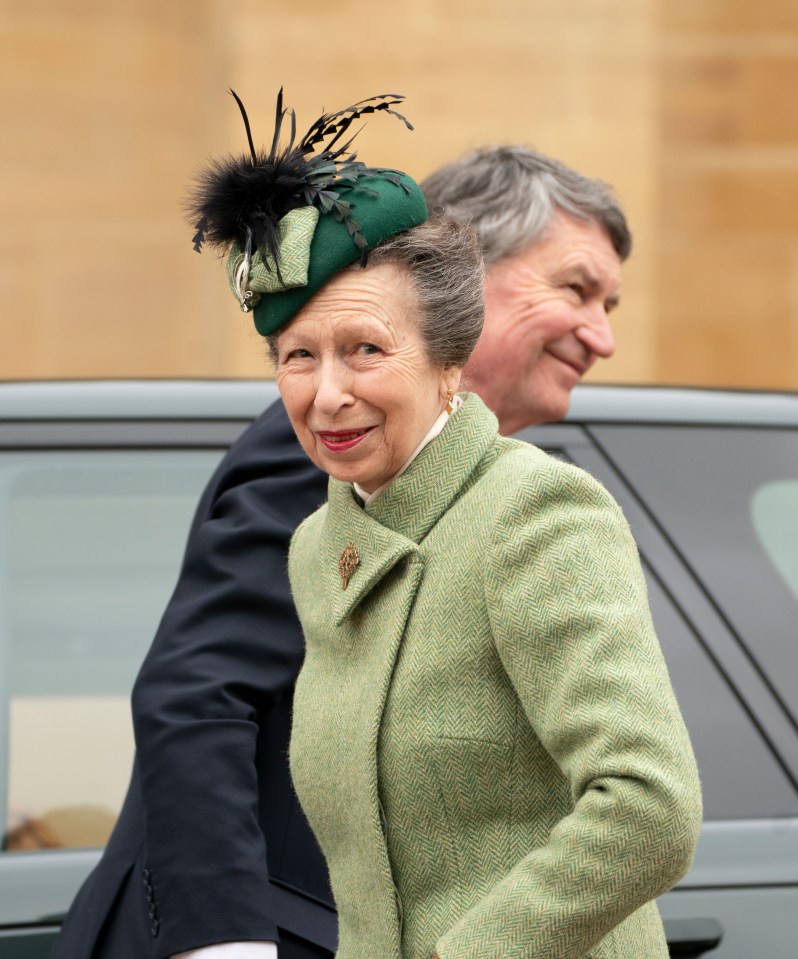 Princess Anne was at today's Easter Sunday service