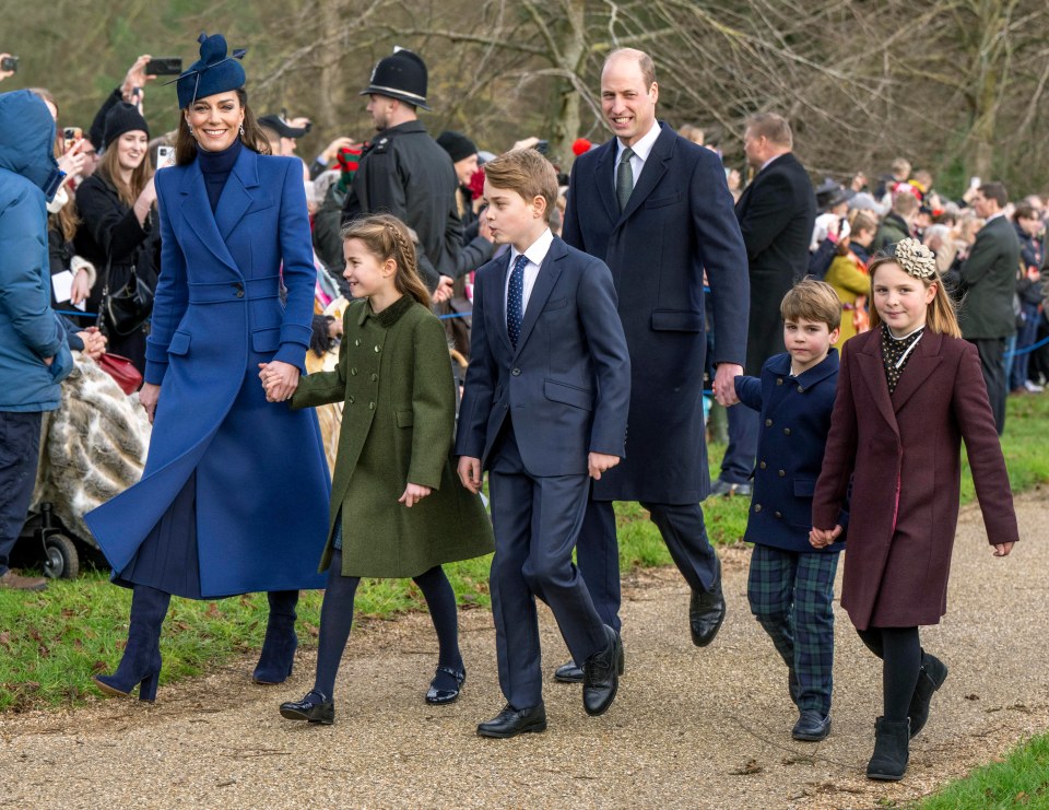 Kate is currently recovering at home with Prince William, Prince George, Princess Charlotte and Prince Louis