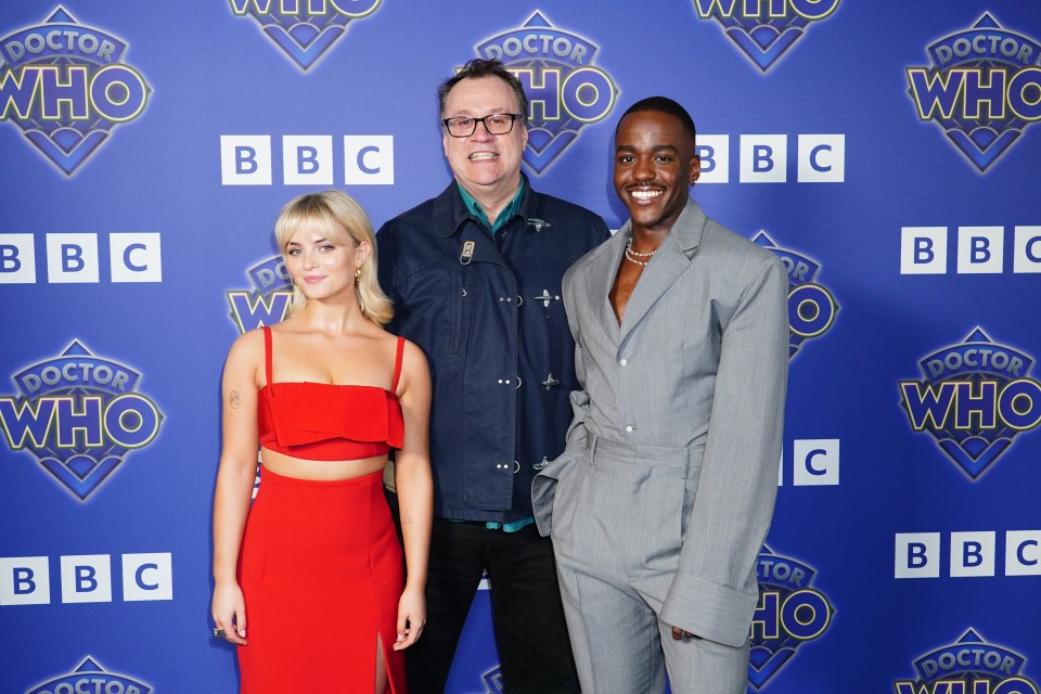 Steven is back on board as well as Russell T. Davies (pictured with Ncuti and Millie)