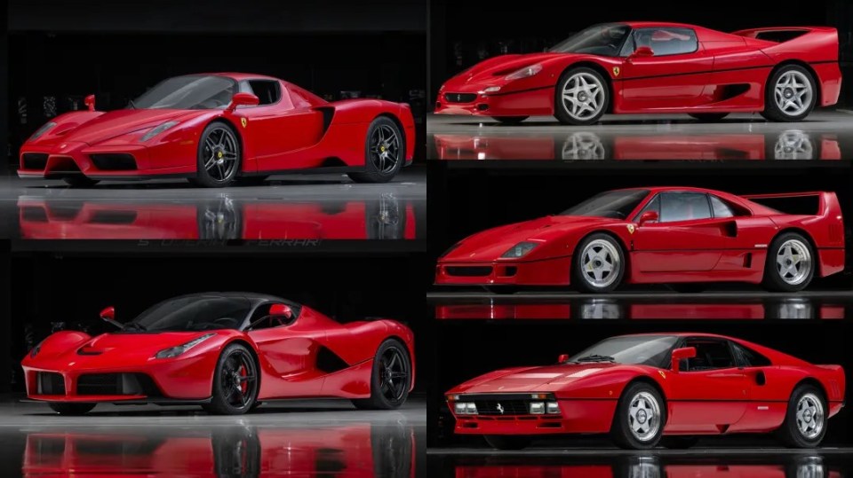 The Dare to Dream collection will be sold by RM Sothebys in a first-ever Ferrari auction