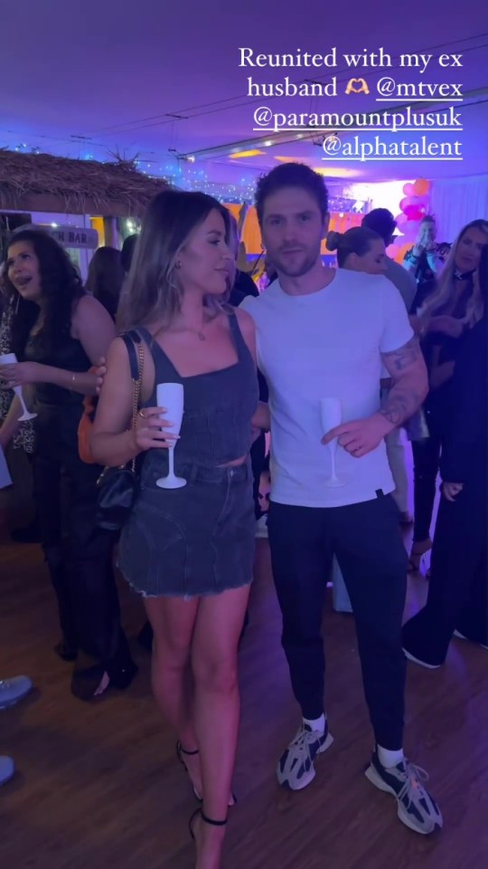 Laura and Arthur cosied up at the Celebrity Ex on the Beach launch