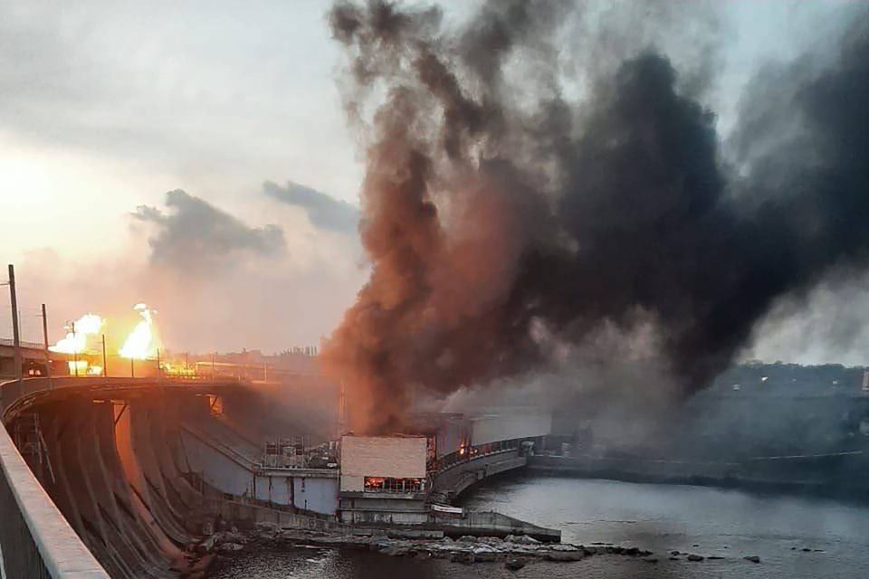 Fires raged across Dnipro in Putin’s biggest attack yet on Ukraine