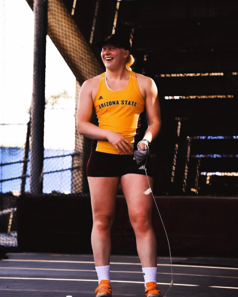 Mya Lesnar is a NCAA Division 1 champion in Track and Field