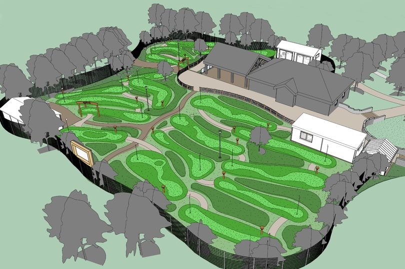 The designs for the new golf attraction being built on Anglesey