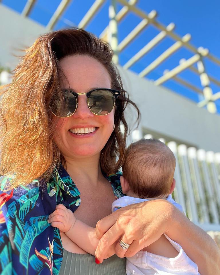 Nina Warhurst gave birth to her daughter Nancy last year