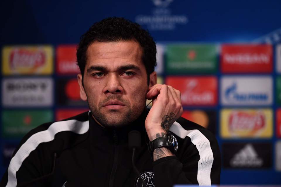 Alves failed to meet bail before the 2:30pm deadline ordered by the Barcelona court