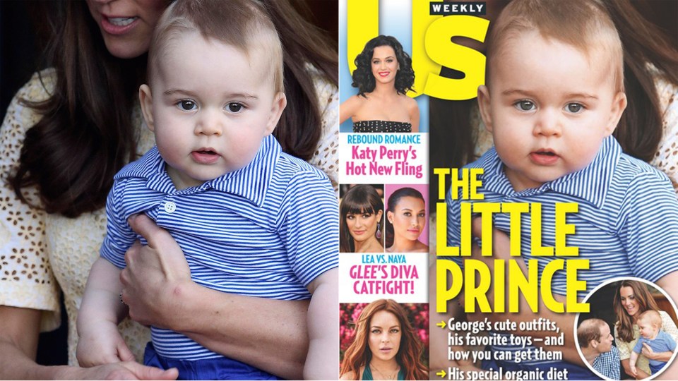 US Weekly was accused of editing a snap of Prince George