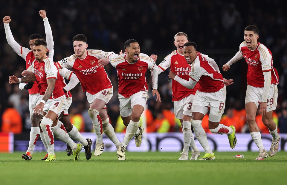 Arsenal beat Porto after a dramatic penalty shootout