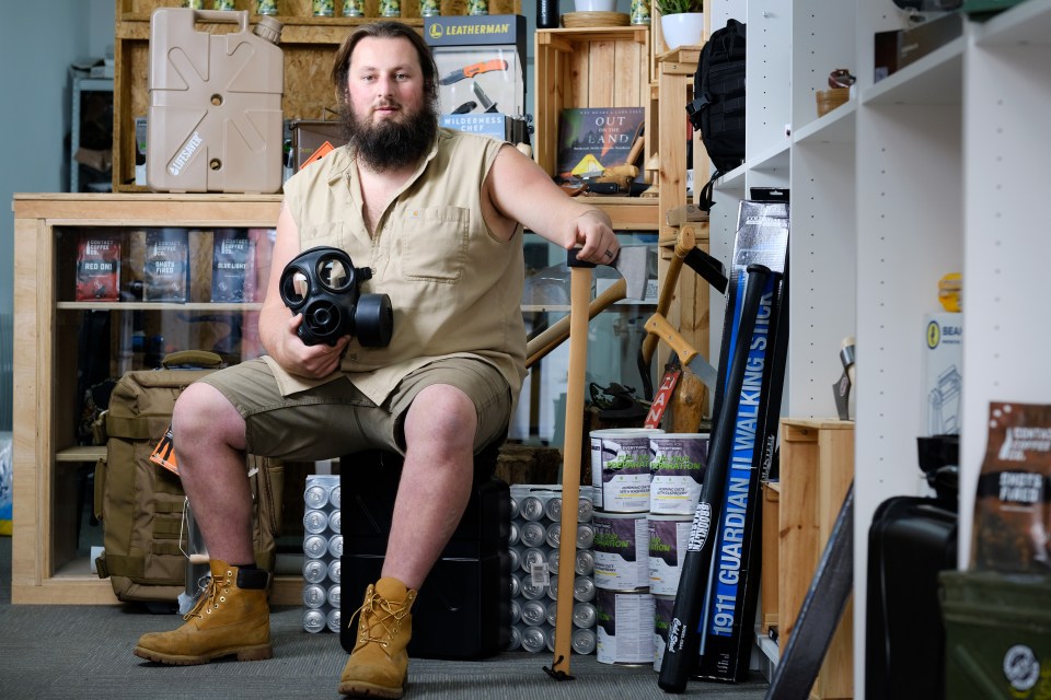 Prepper Lincoln Miles runs Preppers Shop which sells gear to help people survive a global disaster