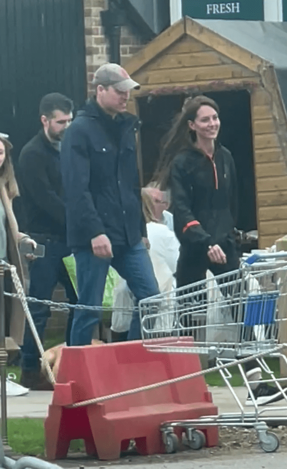 A smiling Kate was recently seen out shopping with William