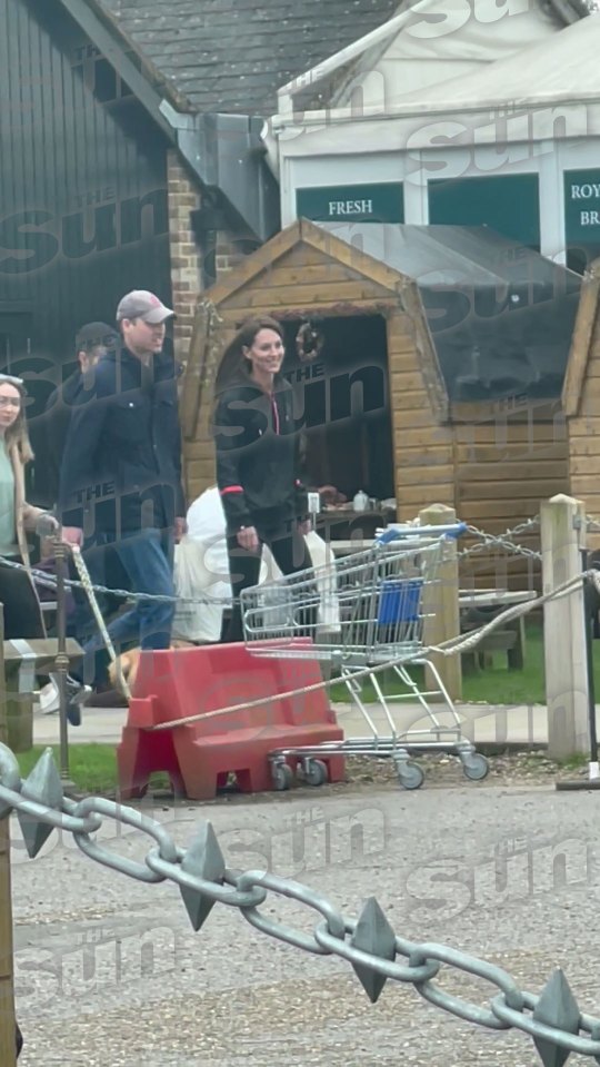 The Prince and Princess of Wales at Windsor Farm Shop on Saturday