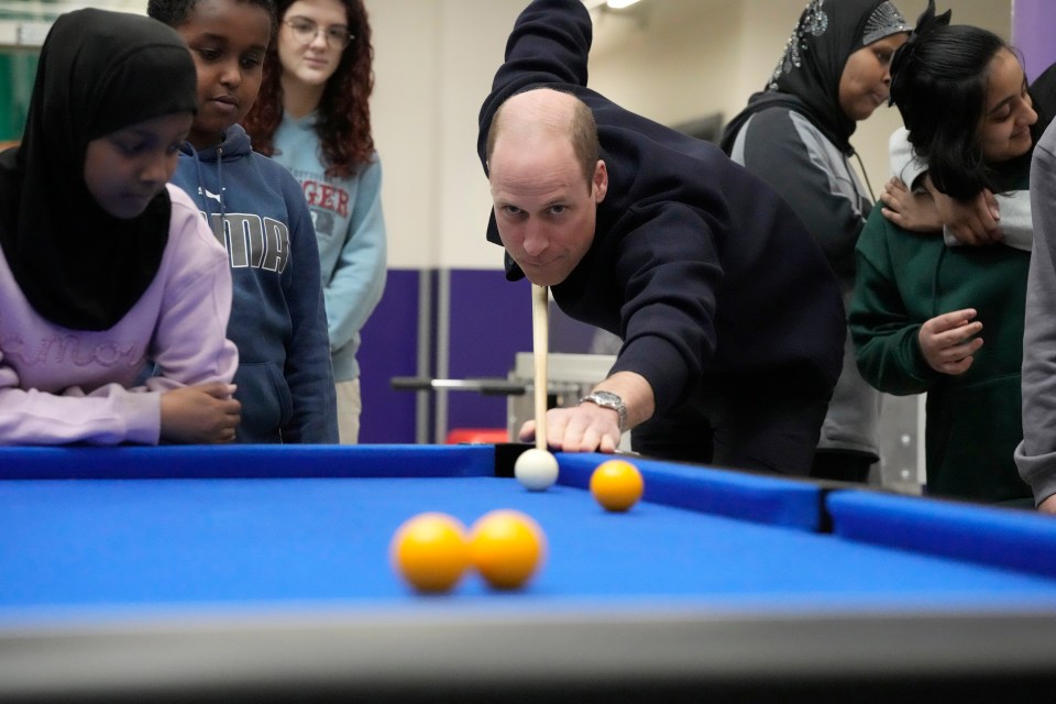 The Prince of Wales shot pool at the club in Hammersmith and Fulham