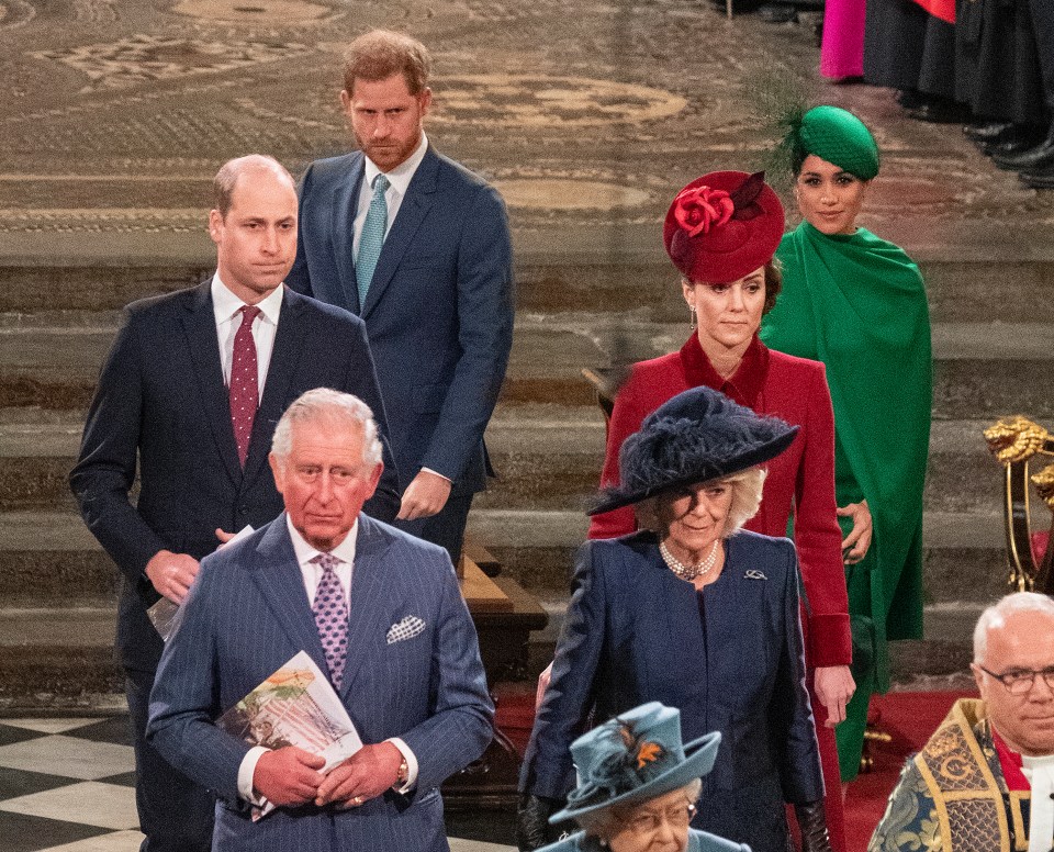 Harry and Meghan behind the more senior royals in 2020